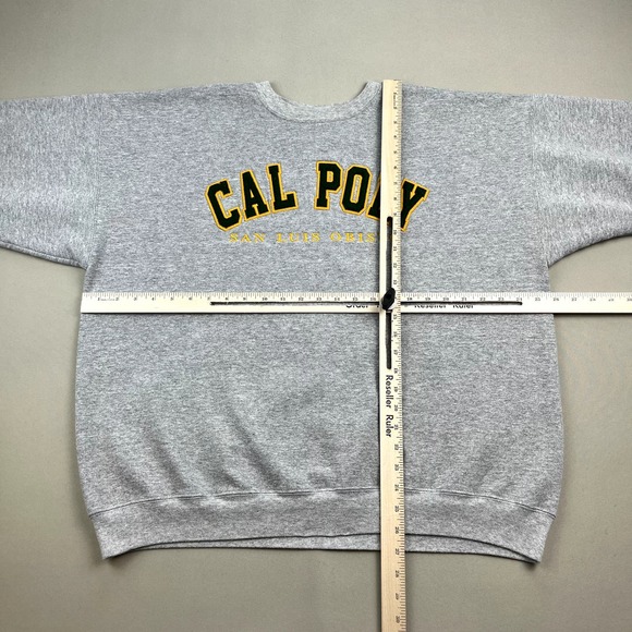 Vintage Cal Poly SLO Sweatshirt Adult XL Gray Champion San Luis Obispo College - Picture 7 of 10